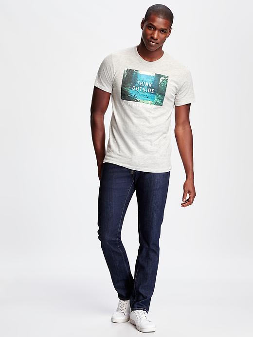 Image number 3 showing, Triblend Graphic Tee for Men