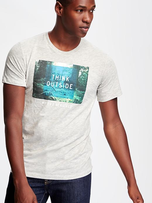 Image number 4 showing, Triblend Graphic Tee for Men