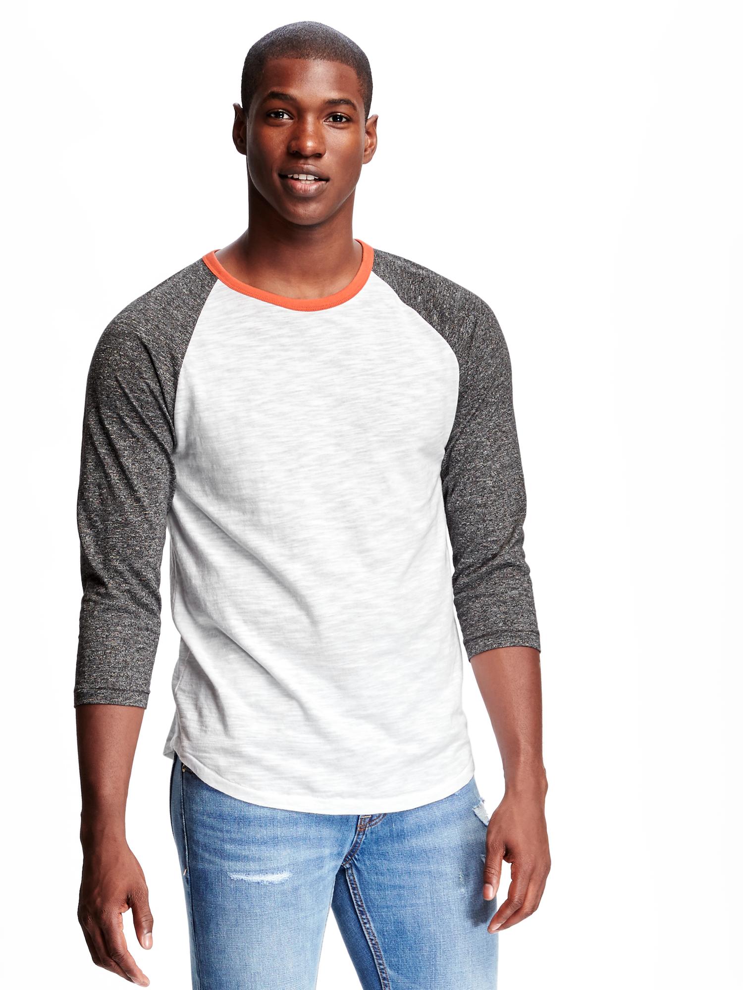 SlubKnit Baseball Tee for Men Old Navy