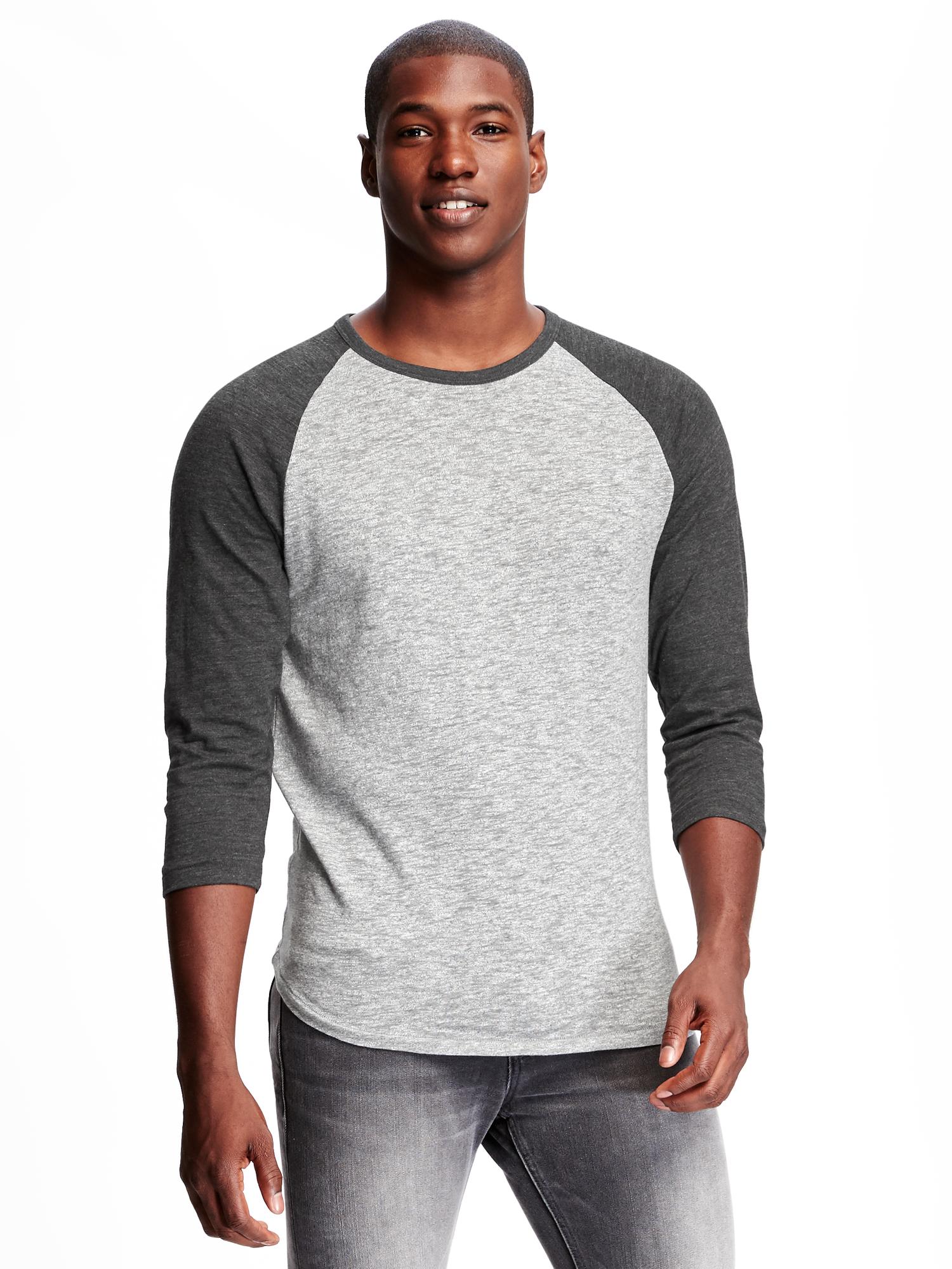 SlubKnit Baseball Tee for Men Old Navy