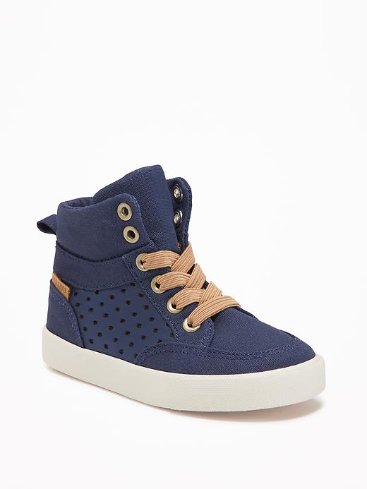 View large product image 1 of 1. Perforated High-Tops For Toddler Boys