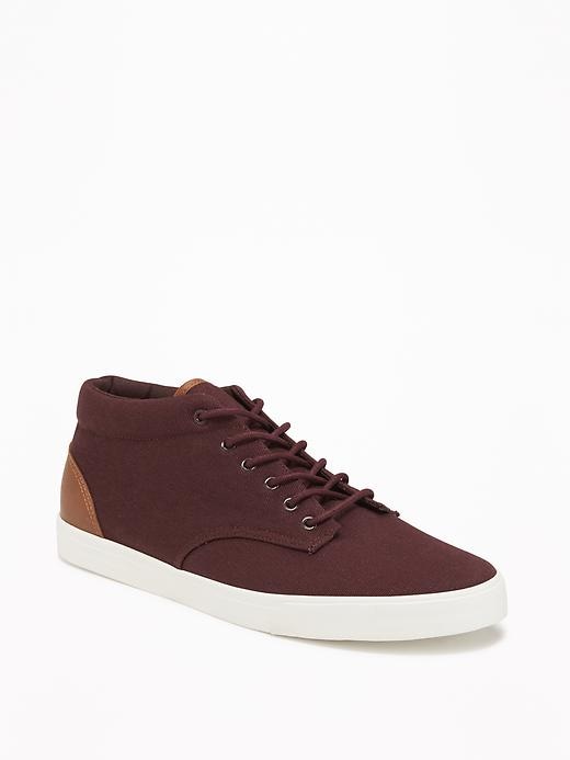 View large product image 1 of 1. Canvas Mid-Top Sneakers for Men
