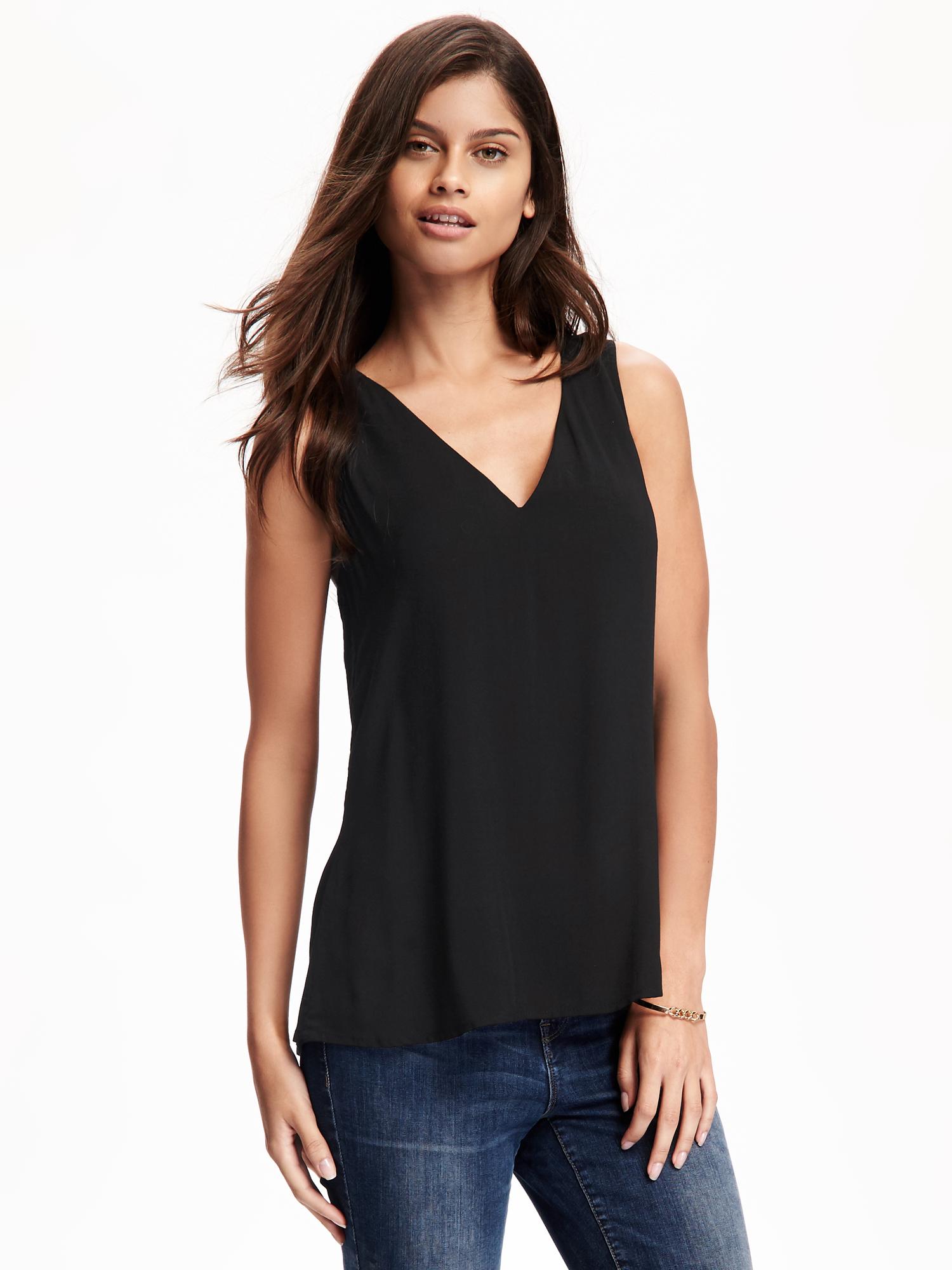 Shirred-Back Blouse for Women | Old Navy