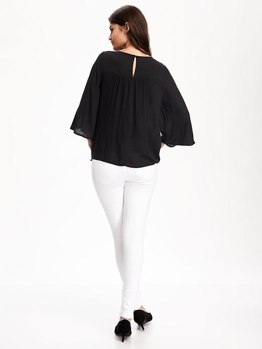Image number 2 showing, Shirred Swing Blouse for Women
