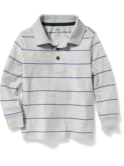 View large product image 1 of 1. Striped Jersey Polo for Toddler Boys