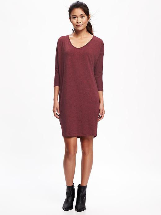 Image number 1 showing, Jersey-Knit Shift Dress for Women