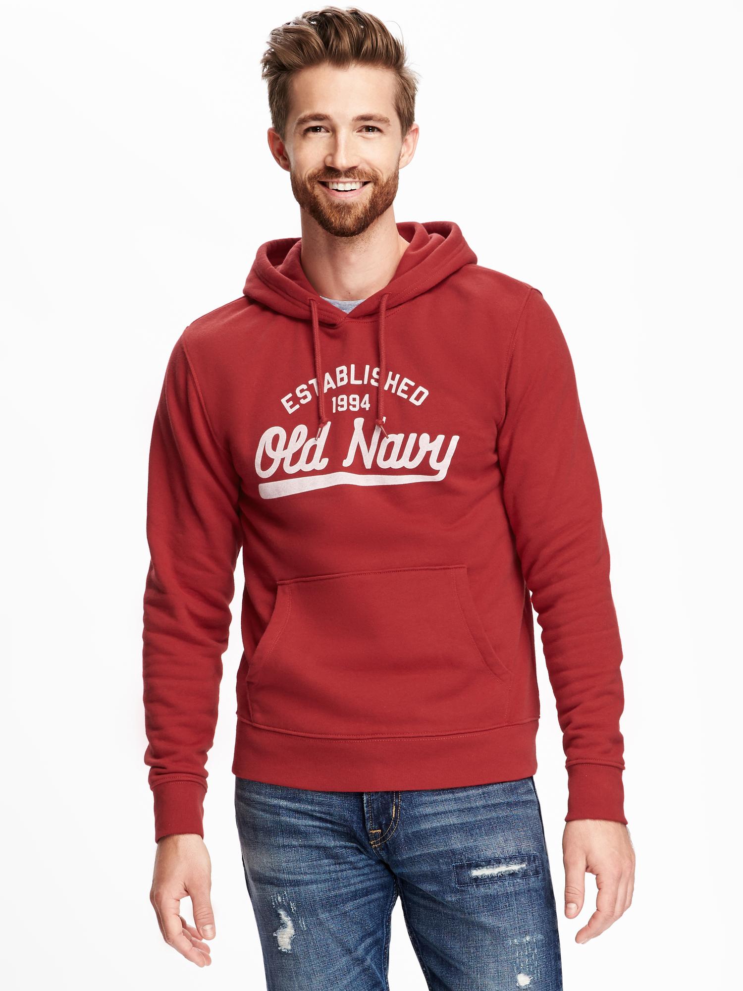 LogoGraphic Pullover Hoodie for Men Old Navy