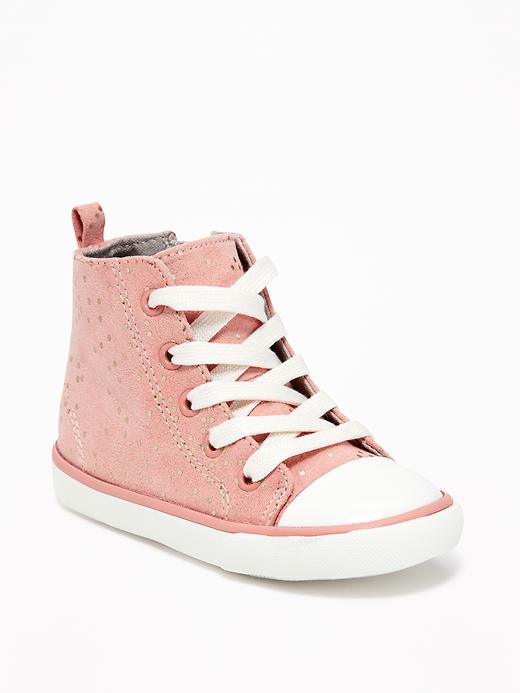 View large product image 1 of 1. Sparkle-Patterned High Tops For Toddler