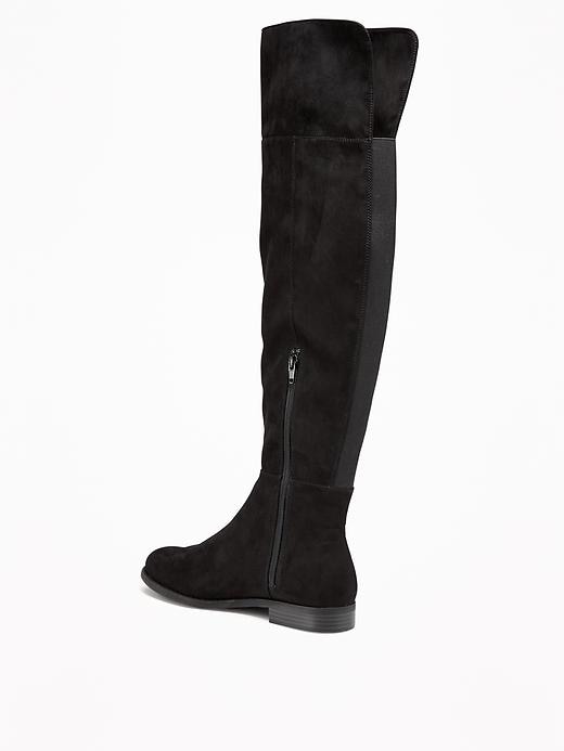 Image number 3 showing, Sueded Over-the-Knee Boots for Women