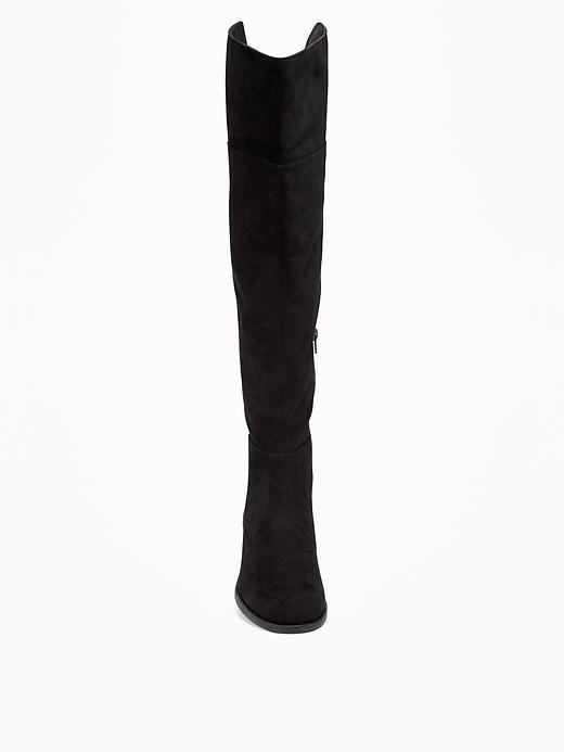 Image number 2 showing, Sueded Over-the-Knee Boots for Women