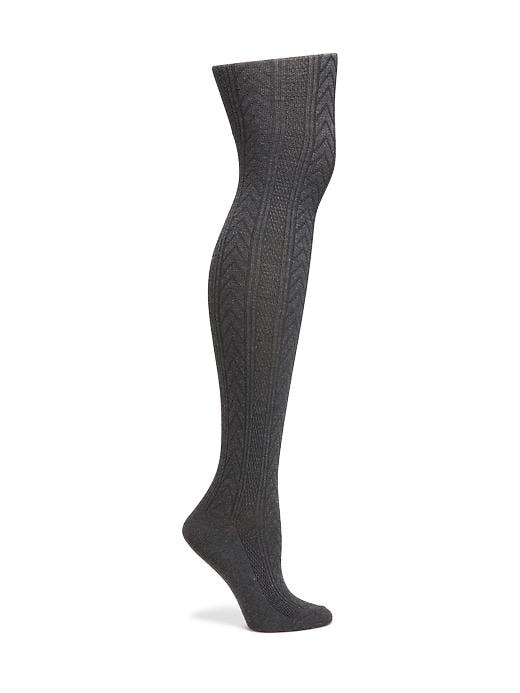 View large product image 1 of 1. Cable-Knit Tights for Women