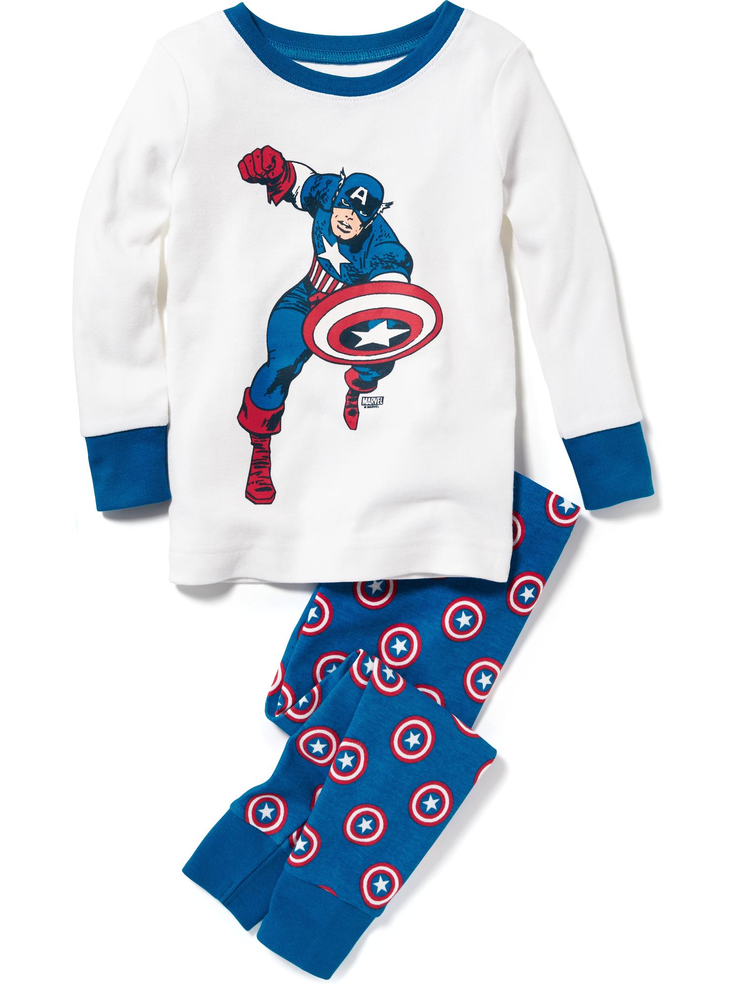 Marvel Comics Captain America Sleep Set for Toddler Baby