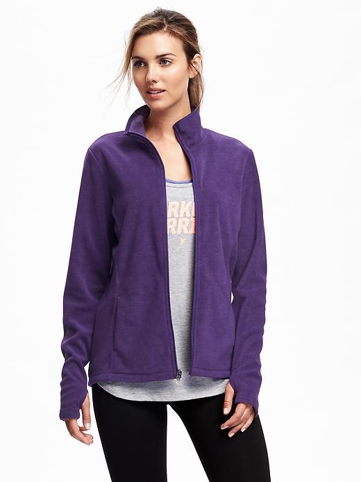 View large product image 1 of 1. Go-Warm Performance Fleece Full-Zip Jacket for Women