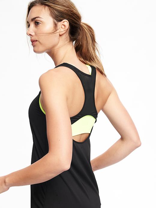 Image number 4 showing, Go-Dry Mesh-Strap Tank for Women