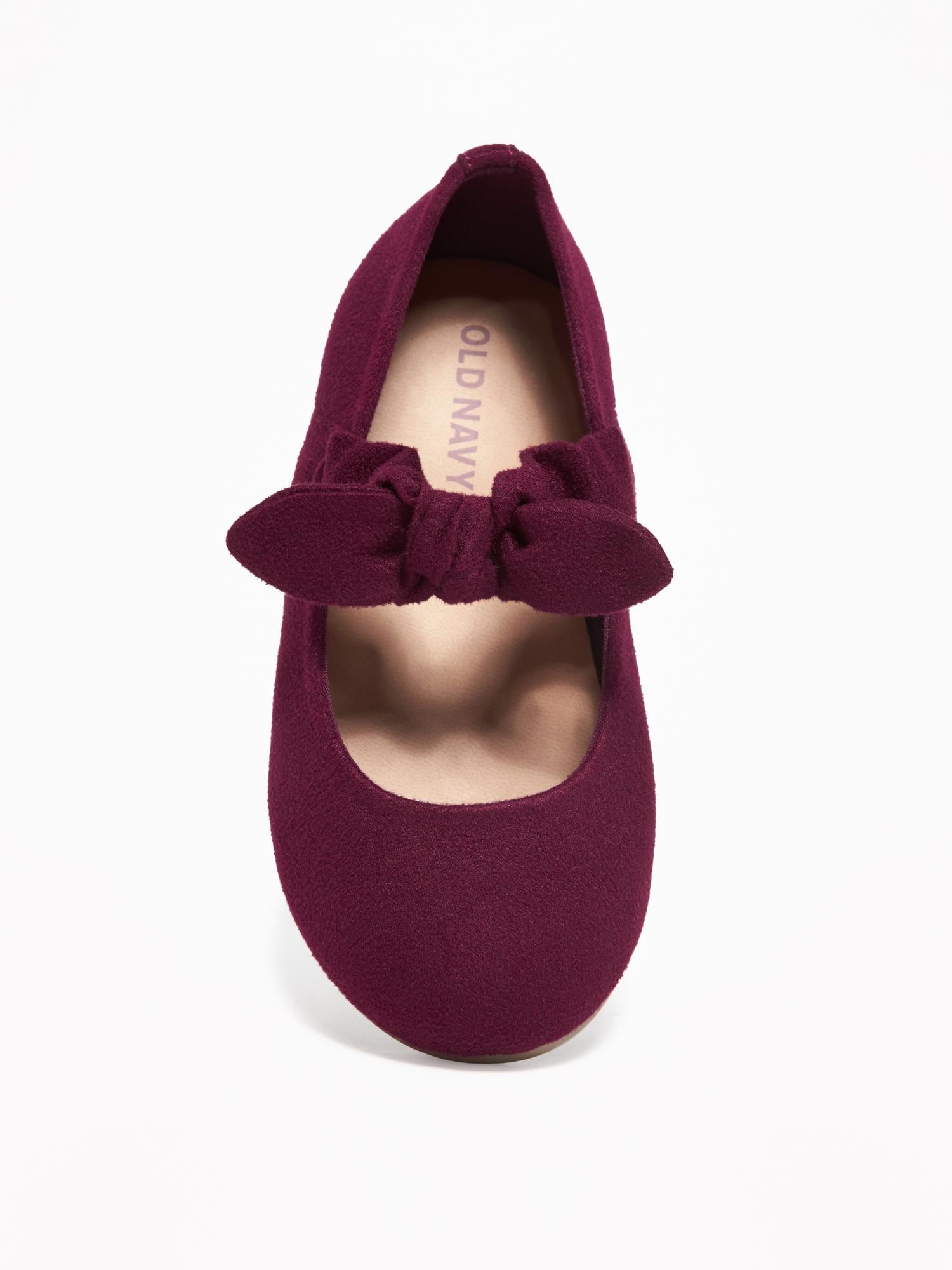 Sueded BowTie Ballet Flats for Baby Old Navy
