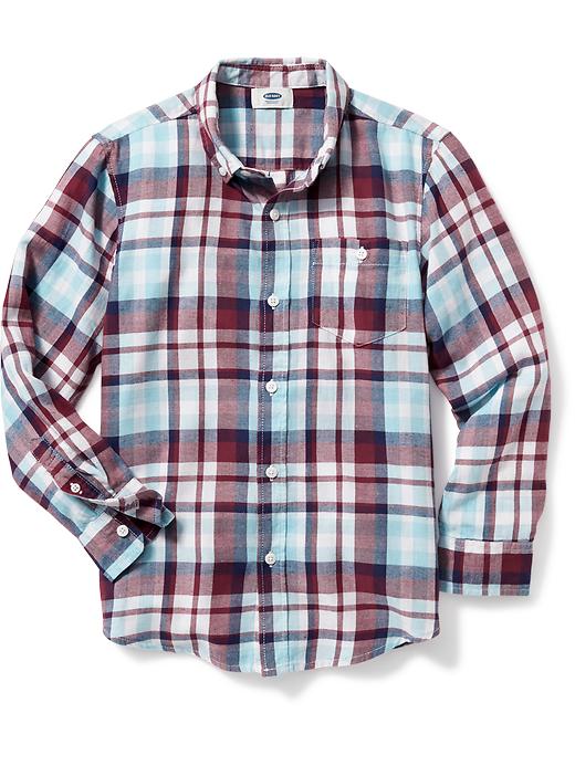 View large product image 1 of 1. Twill Button-Down Shirt For Boys