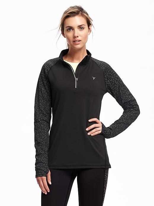 Image number 1 showing, Go-Dry 1/4-Zip Pullover for Women