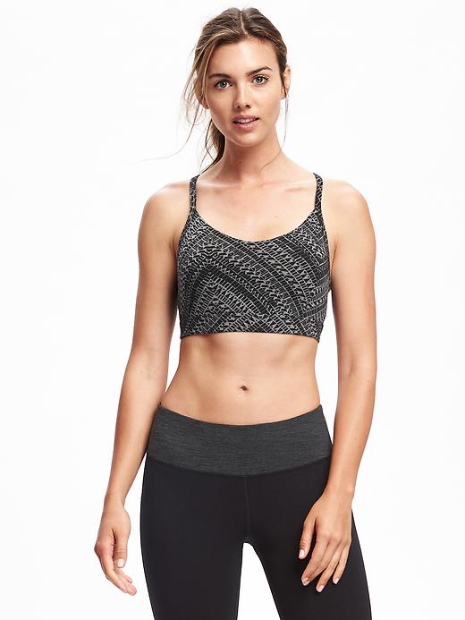 Image number 1 showing, Go-Dry Strappy Cami Light Support Sports Bra for Women