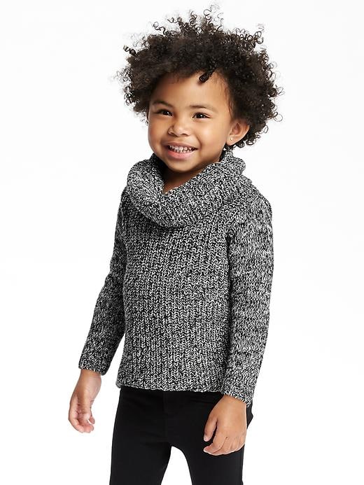 View large product image 1 of 2. Marled Cowl-Neck Tunic Sweater for Toddler