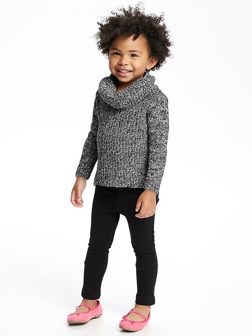 View large product image 2 of 2. Marled Cowl-Neck Tunic Sweater for Toddler