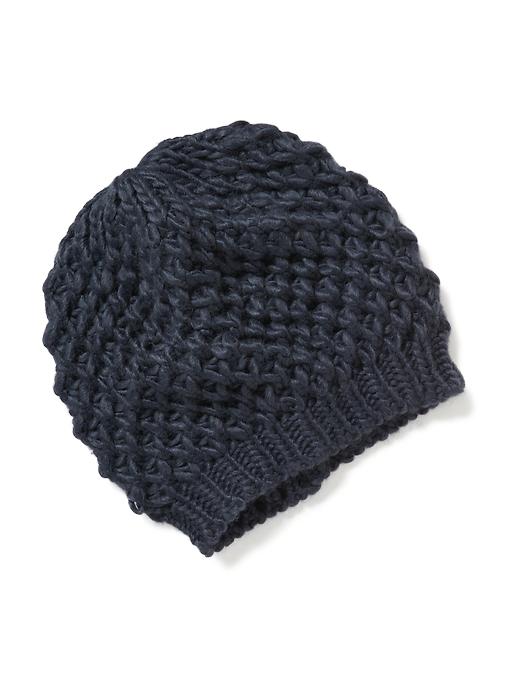 View large product image 1 of 2. Honeycomb-Knit Beanie for Women