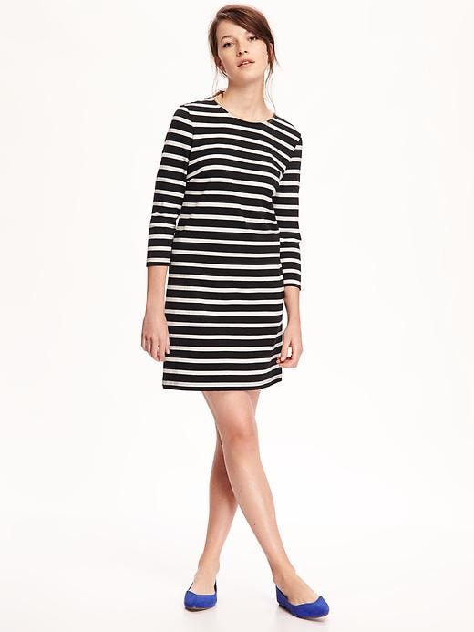 View large product image 1 of 2. Heavy-Knit Shift Dress for Women
