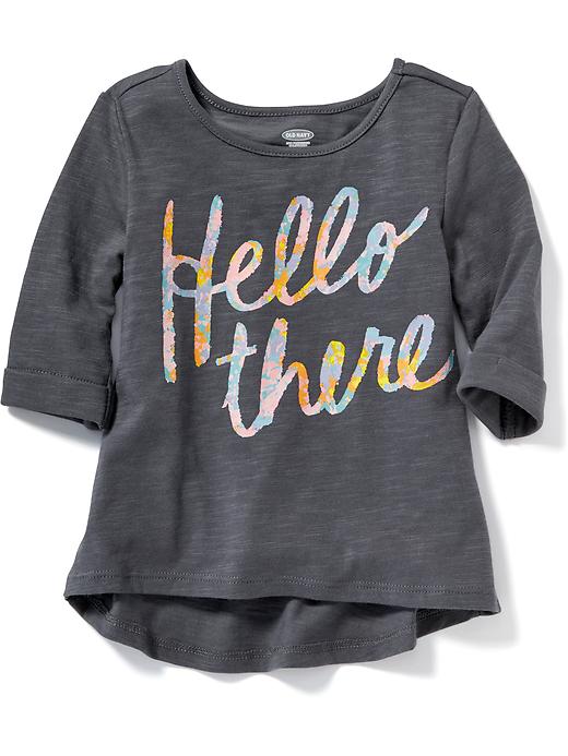 View large product image 1 of 1. Hi-Lo Graphic Swing Tee for Toddler
