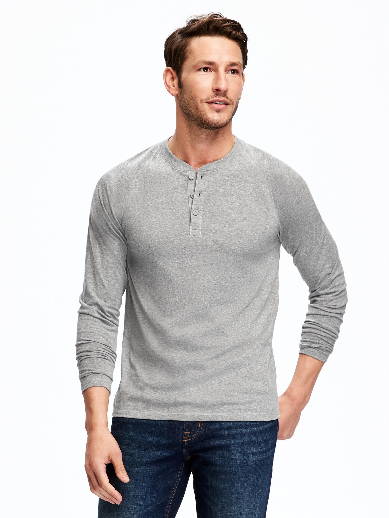 Raglan-Sleeve Henley for Men | Old Navy