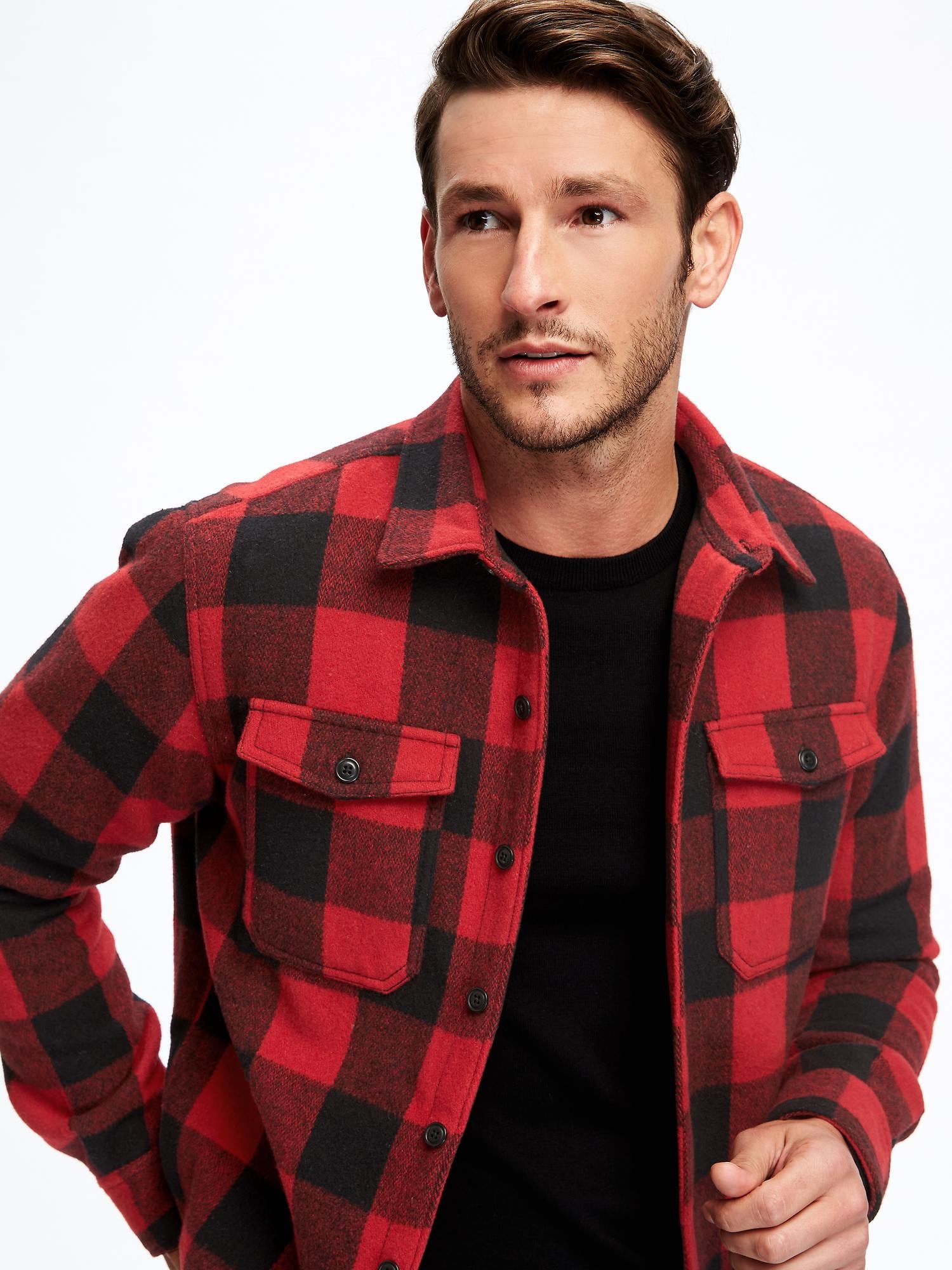 Old navy 2024 red plaid jacket