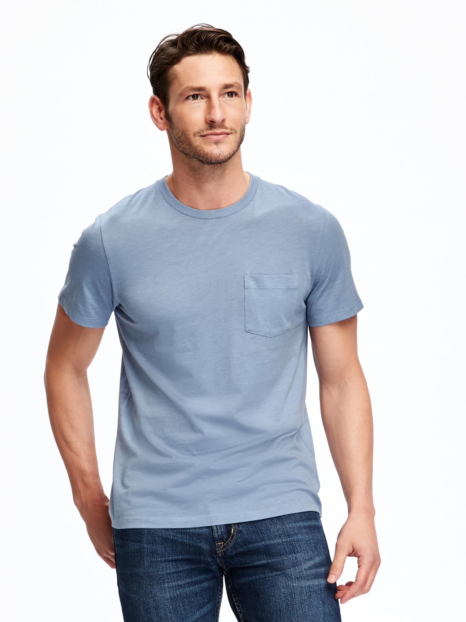 Crew-Neck Pocket Tee for Men | Old Navy