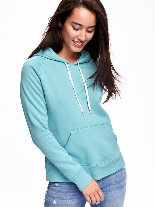 Image number 4 showing, Relaxed Fleece Hoodie for Women