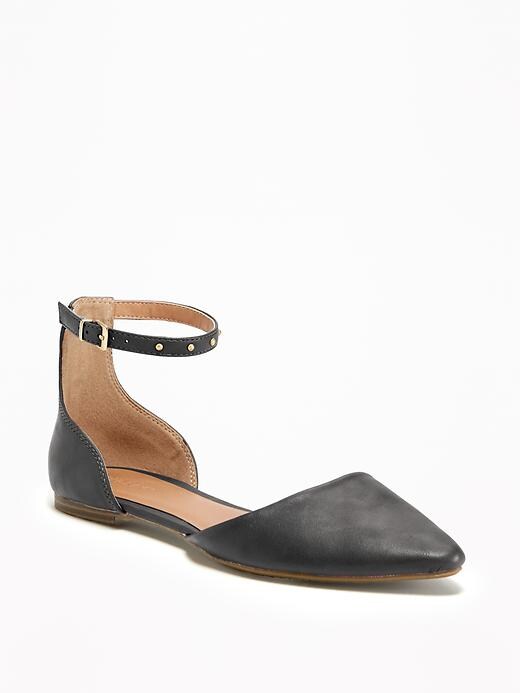 Ankle-Strap D'Orsay Flats for Women | Old Navy