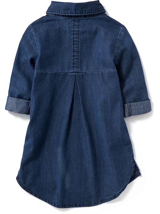 View large product image 2 of 2. Denim Shirt Dress for Toddler