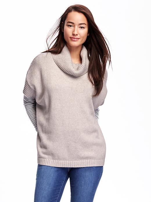 Image number 1 showing, Cowl-Neck Poncho for Women