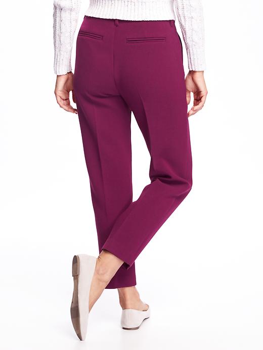 View large product image 2 of 2. Mid-Rise Bonded-Weave Harper Pants for Women