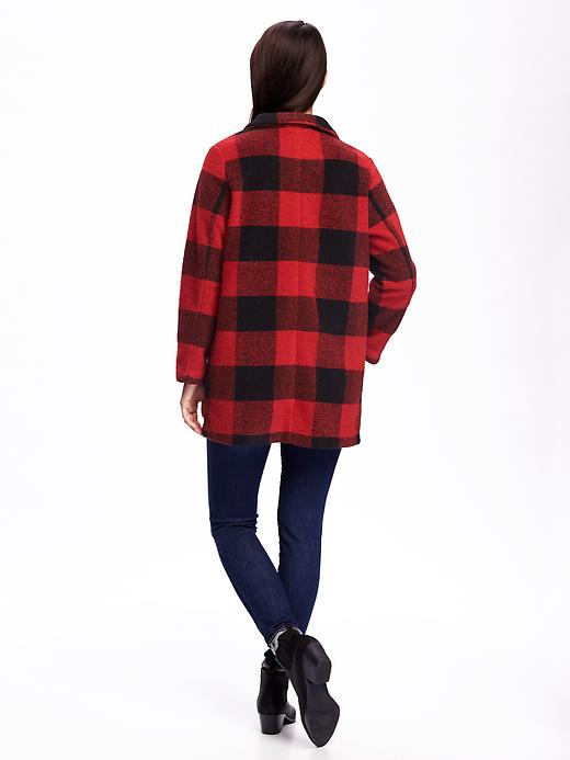 Image number 2 showing, Brushed Stand-Collar Coat for Women