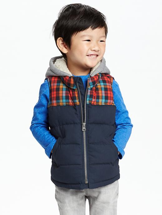 View large product image 1 of 2. Hooded Canvas Vest for Toddler