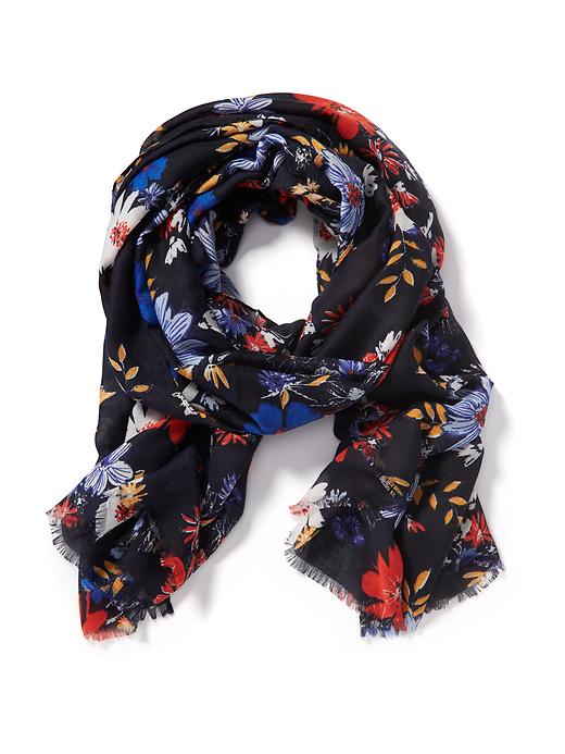 View large product image 1 of 1. Patterned Linear Scarf for Women