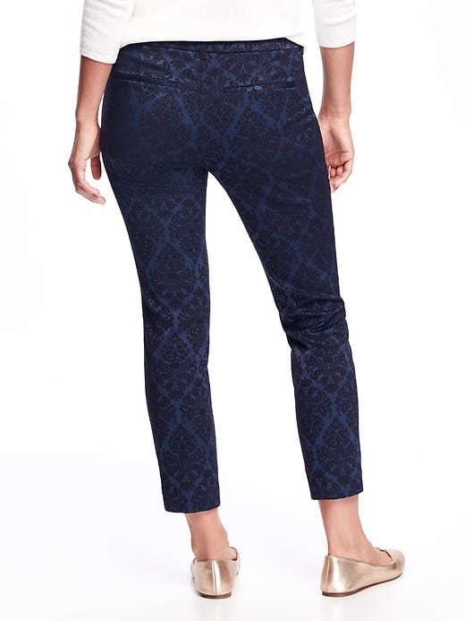 View large product image 2 of 2. Mid-Rise Pixie Jacquard Pants for Women