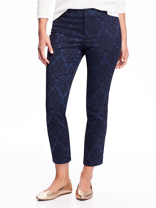 View large product image 1 of 2. Mid-Rise Pixie Jacquard Pants for Women