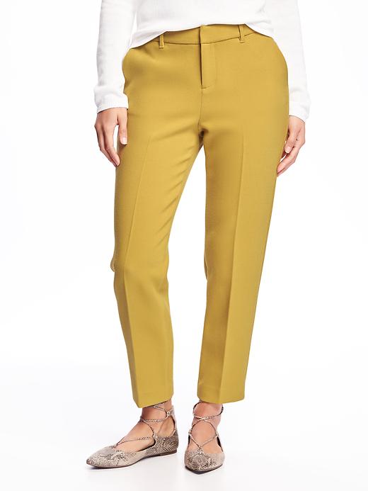 View large product image 1 of 1. Mid-Rise Bonded-Weave Harper Pants for Women