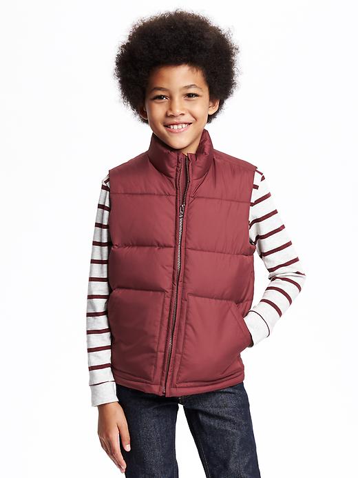 View large product image 1 of 2. Frost-Free Quilted Vest For Boys