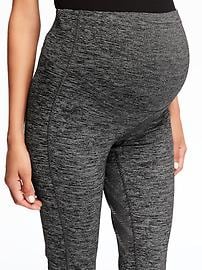View large product image 3 of 3. Maternity Full-Panel Elevate Compression Crops