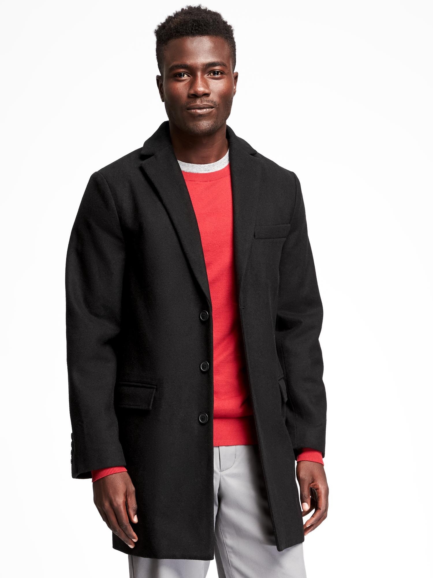 Wool Blend Topcoat for Men Old Navy