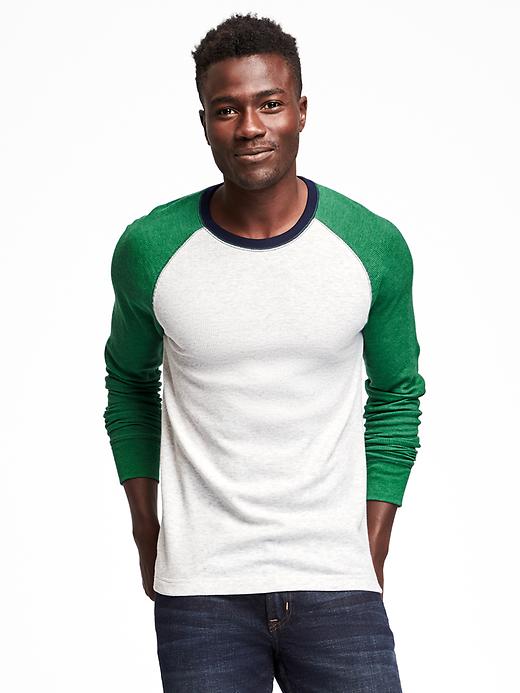 Image number 1 showing, Thermal Baseball Tee for Men
