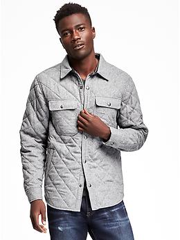 Quilted Wool-Blend Jacket for Men | Old Navy
