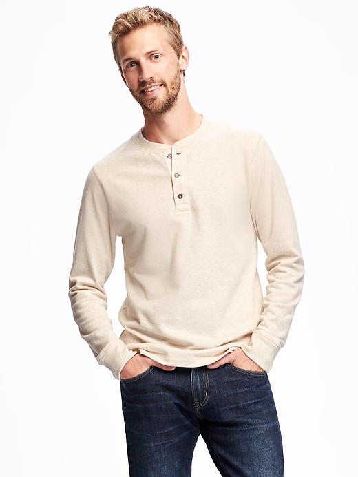 Image number 1 showing, Henley Sweatshirt for Men