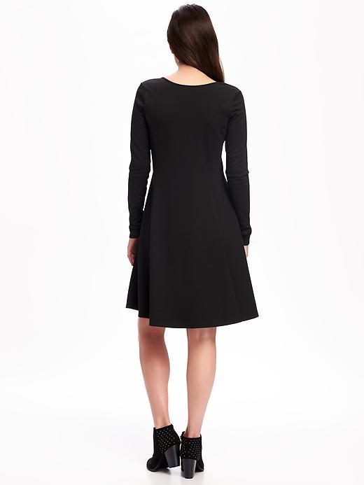 Image number 2 showing, Ponte-Knit Swing Dress for Women