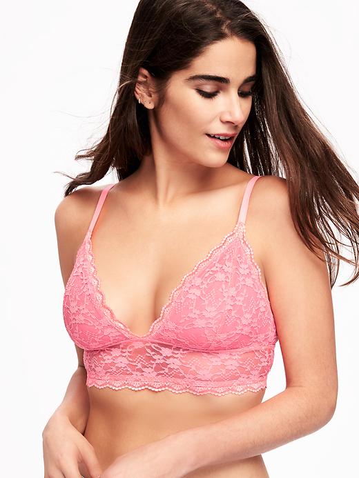 Image number 3 showing, Lace Long-Line Bralette for Women