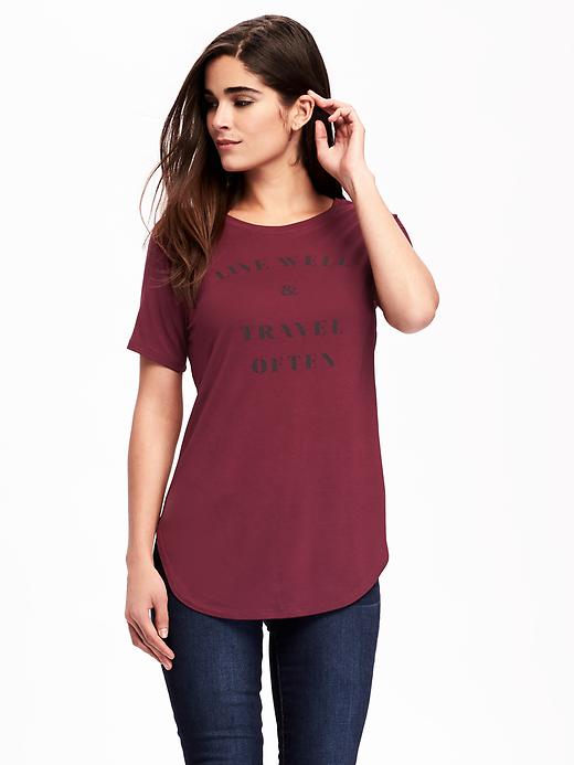 View large product image 1 of 1. Relaxed Graphic Tee for Women